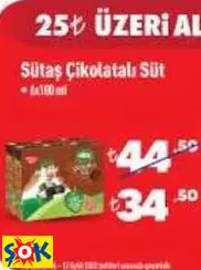 SÜTAŞ ÇİKOLATALI SÜT SÜTAŞ ÇİKOLATALI SÜT